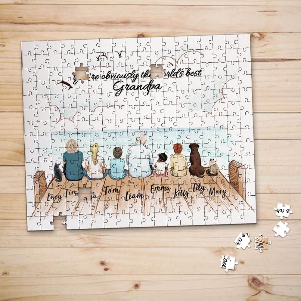 personalized puzzle gift for grandparents