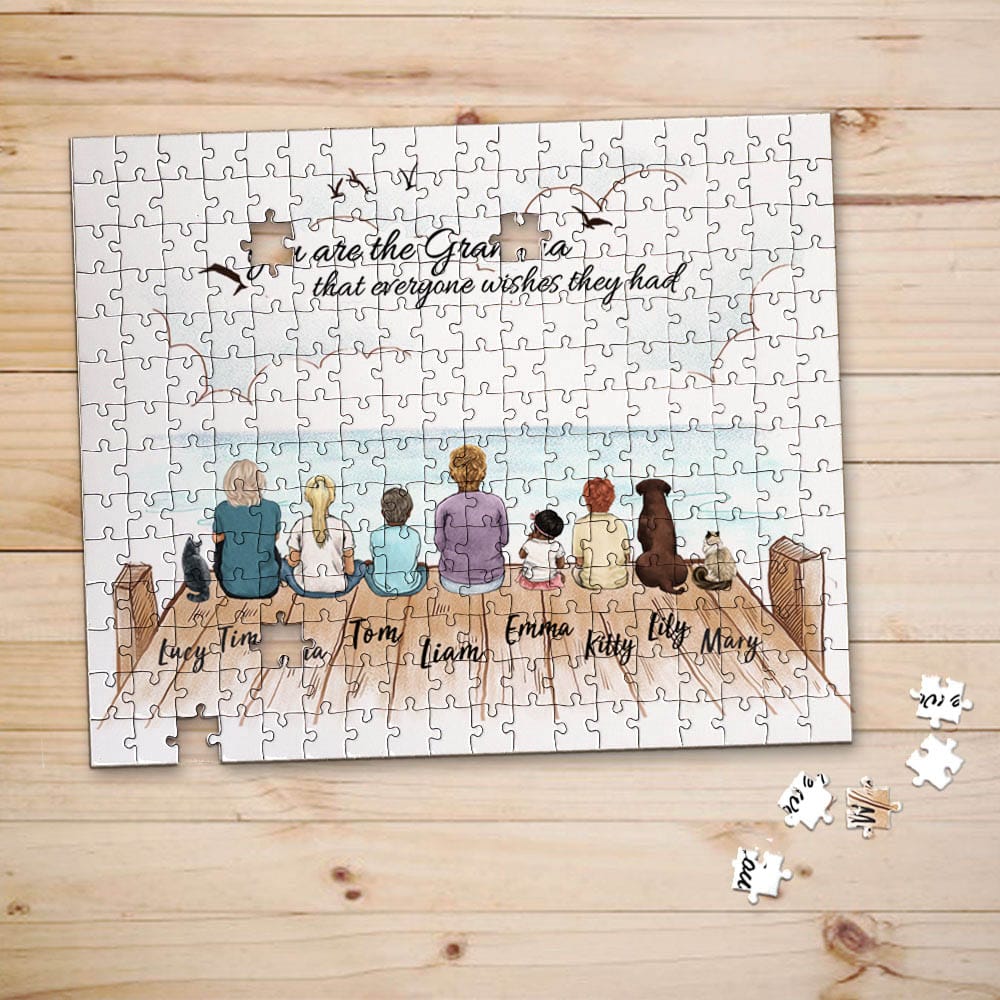personalized puzzle gift for grandparents