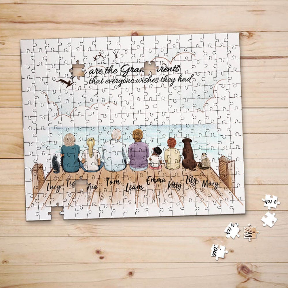 personalized puzzle gift for grandparents