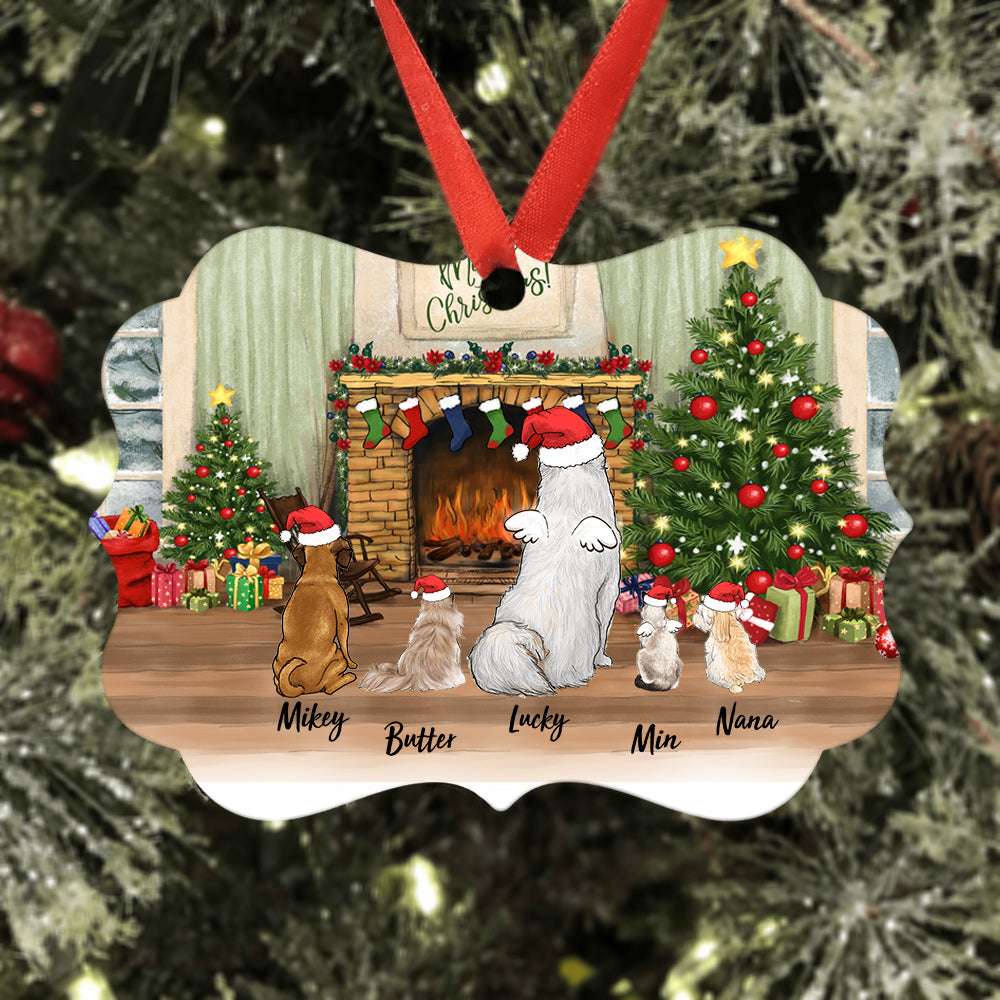 Personalized Medallion Metal Ornament Gifts for Dog Lovers