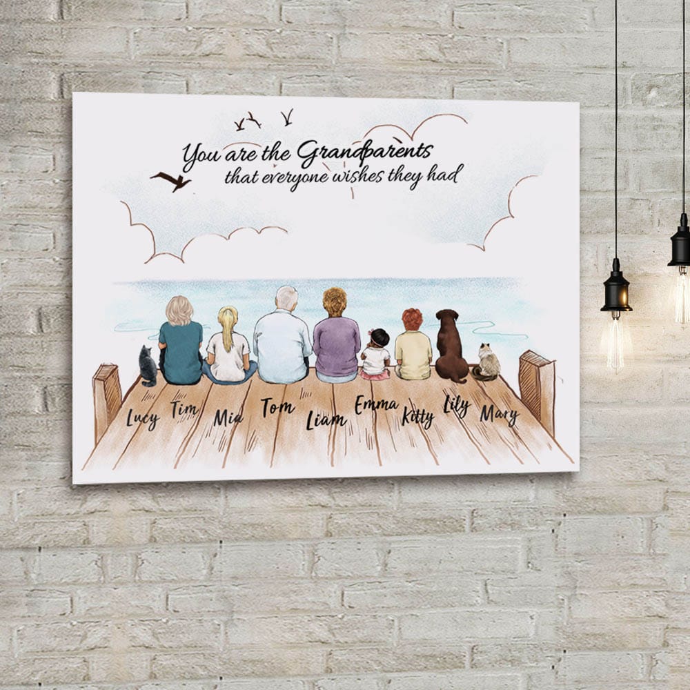 custom canvas print gift for grandparents - You are the grandparents everyone wishes they had
