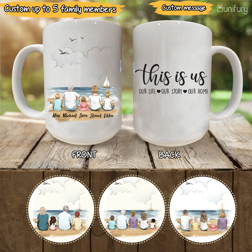 Custom Family Mugs - Heartwarming message