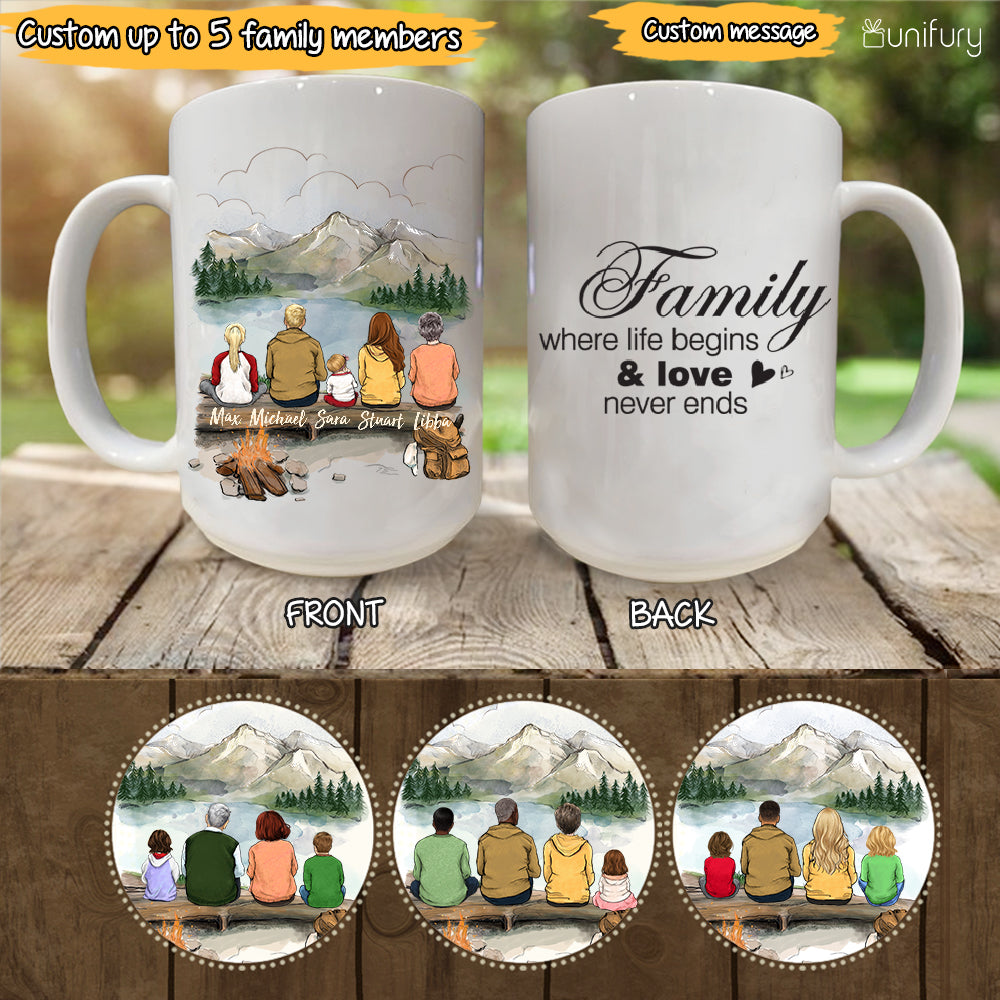 Personalized Family Hiking Mug - Hiking