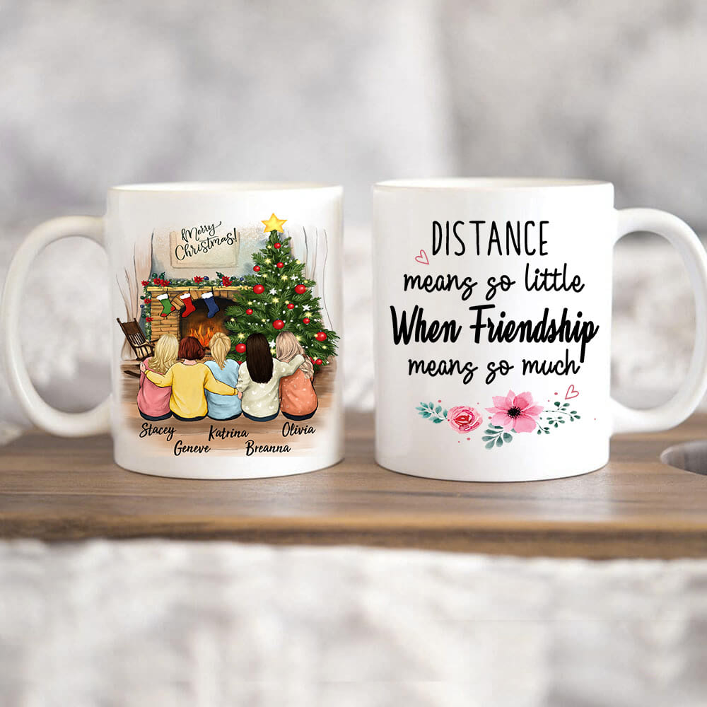 Personalized best friend Christmas Mug - 11oz
