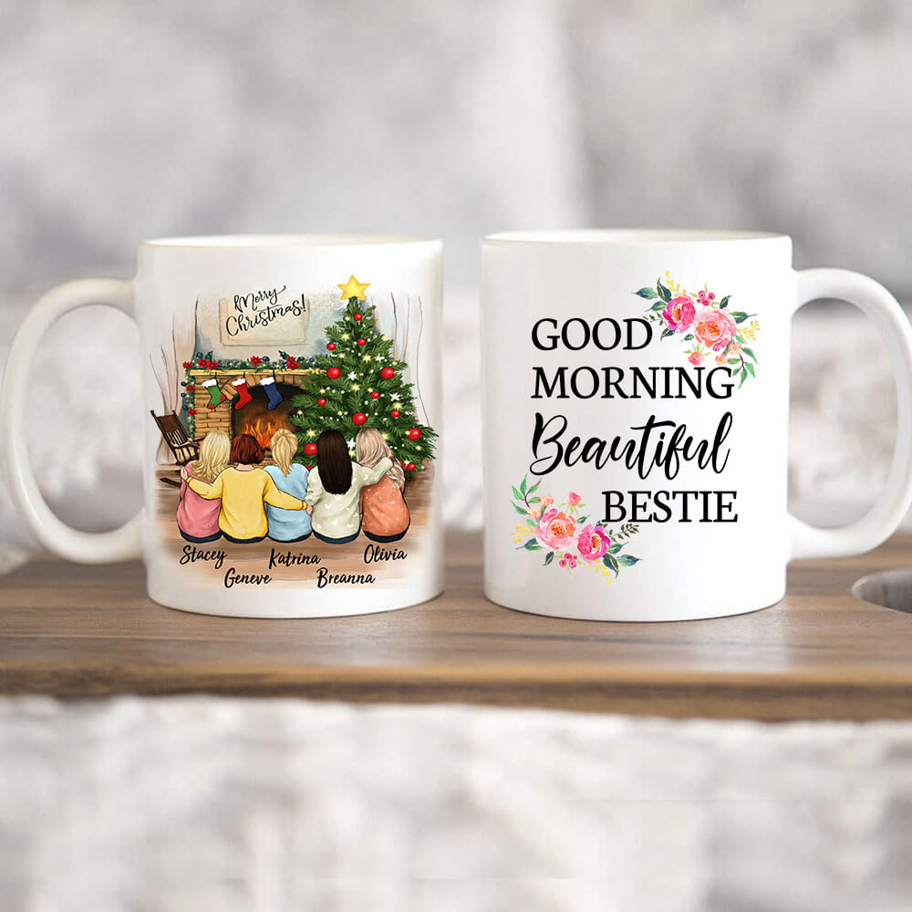 Personalized best friend Christmas Mug - 11oz