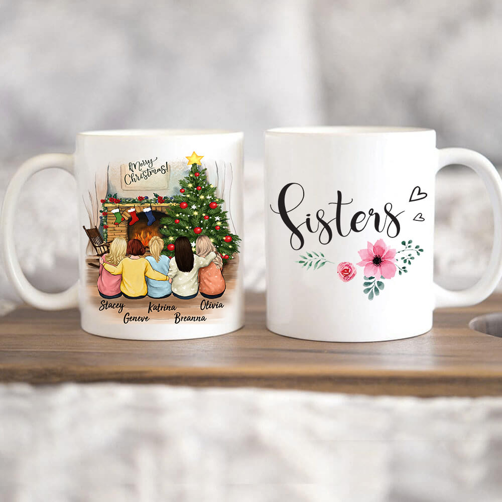 Personalized best friend Christmas Mug - 11oz