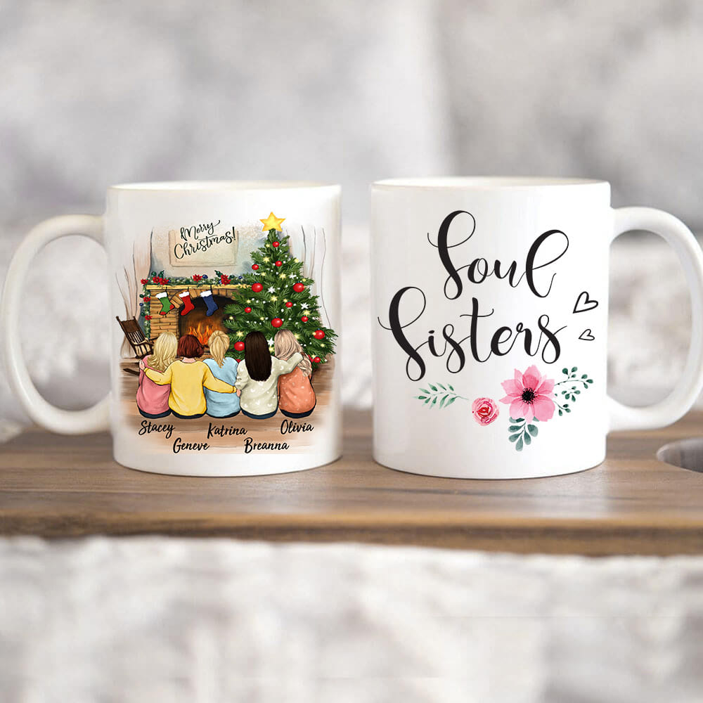Personalized best friend Christmas Mug - 11oz