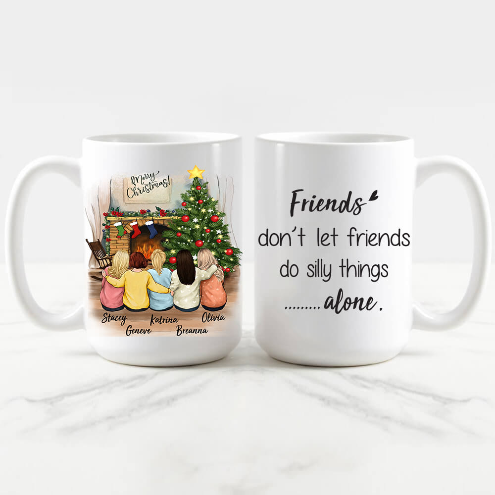 Personalized best friend Christmas Mug - 15oz