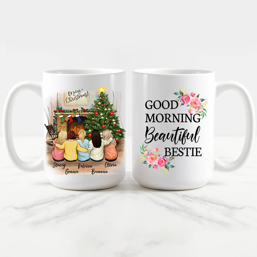 Personalized best friend Christmas Mug - 15oz