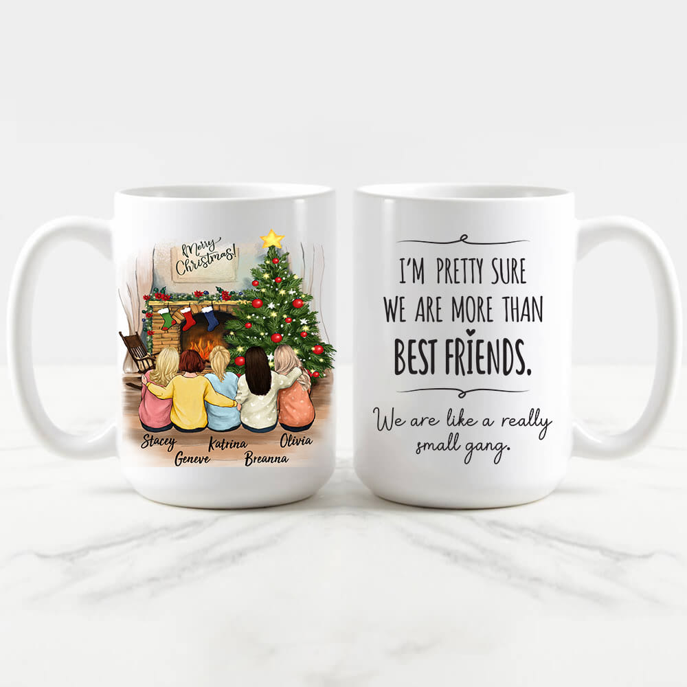 Personalized best friend Christmas Mug - 15oz