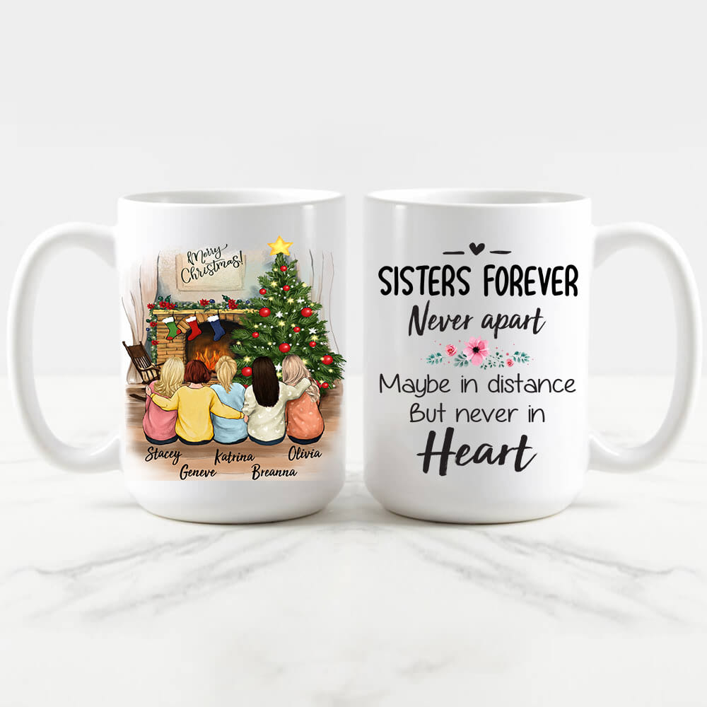 Personalized best friend Christmas Mug - 15oz
