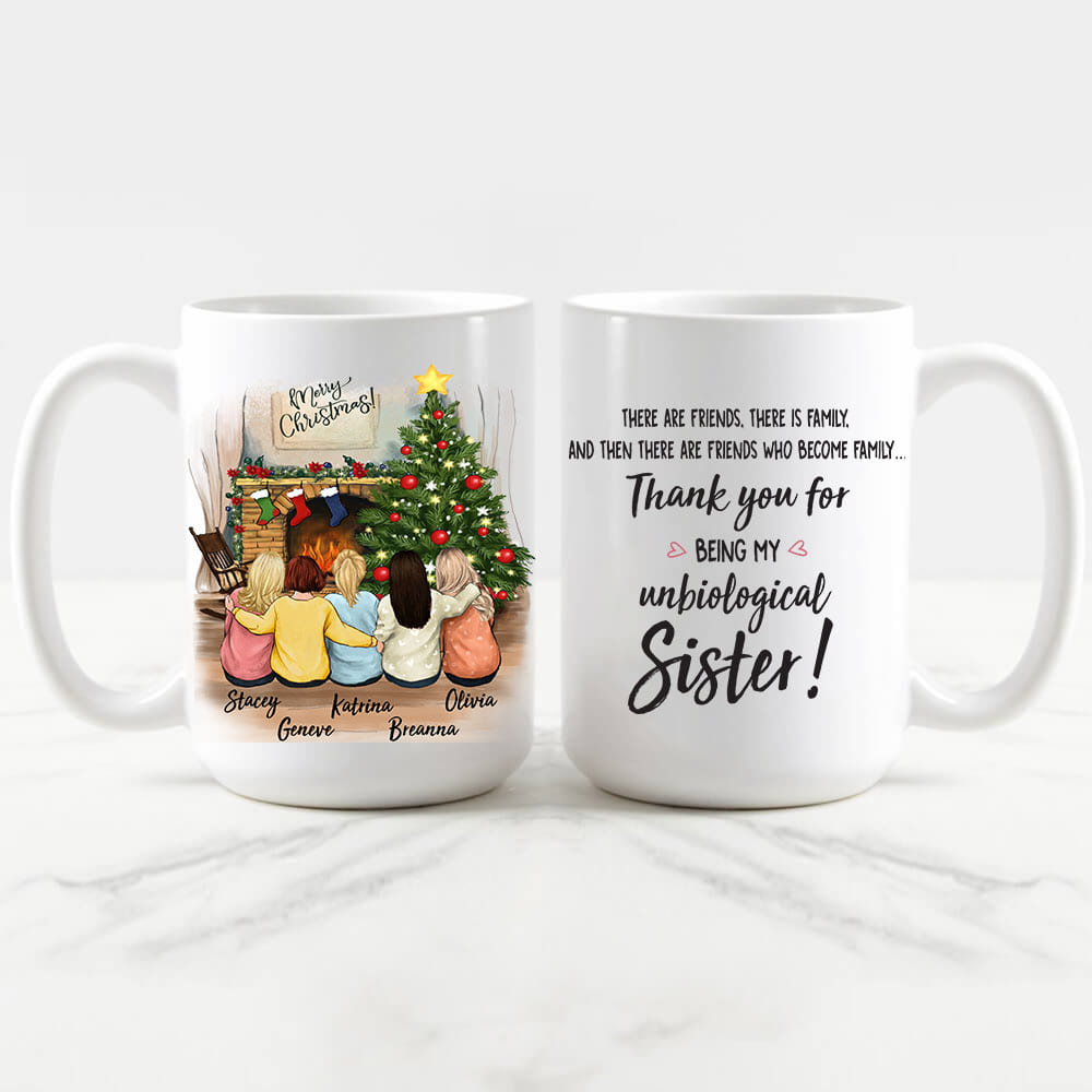Personalized best friend Christmas Mug - 15oz