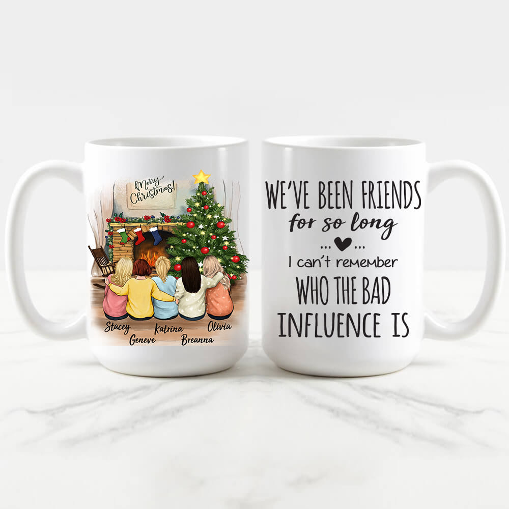 Personalized best friend Christmas Mug - 15oz