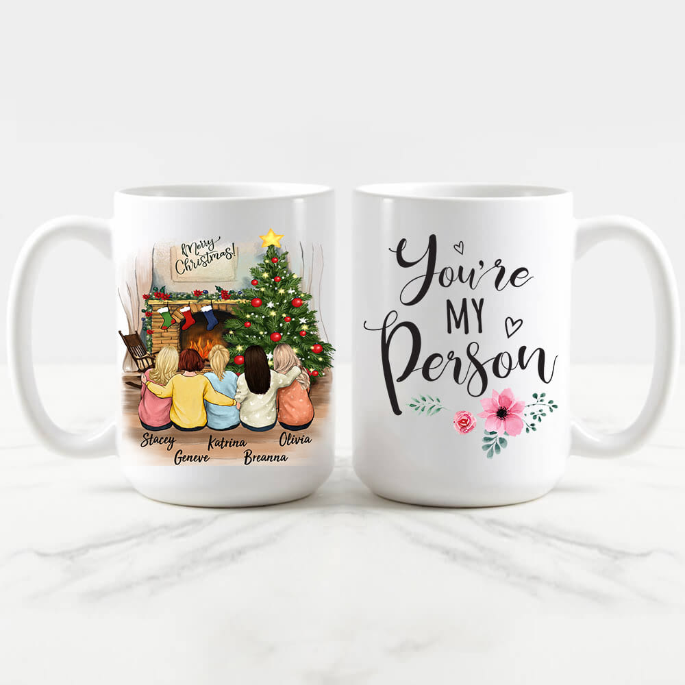 Personalized best friend Christmas Mug - 15oz