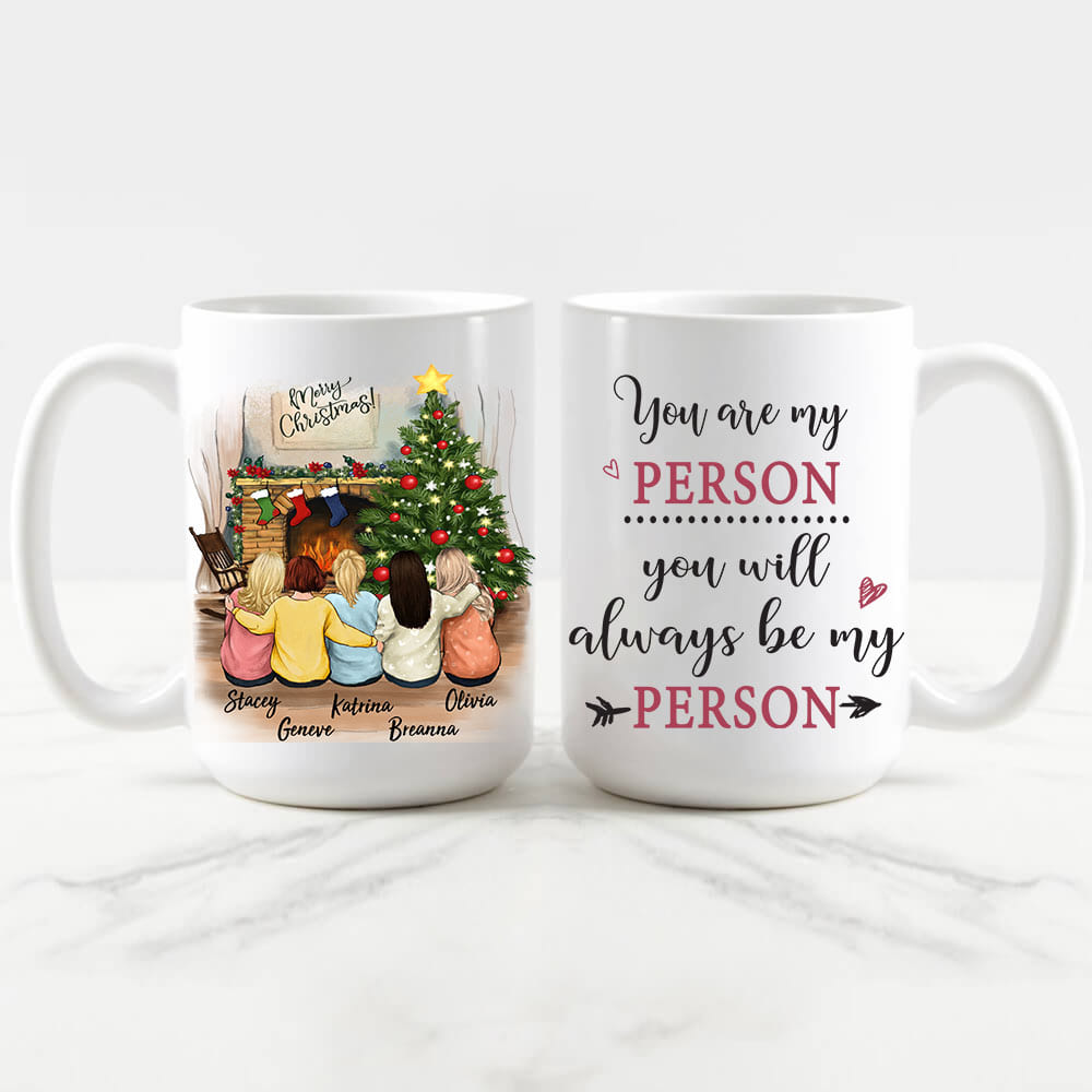 Personalized best friend Christmas Mug - 15oz