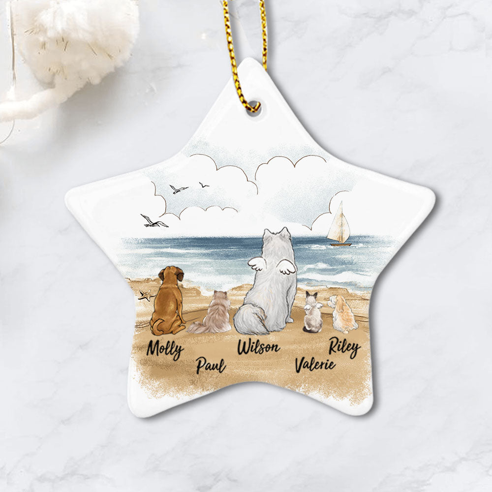 Pet Ornament - Personalized Dog Cat Ornament - star
