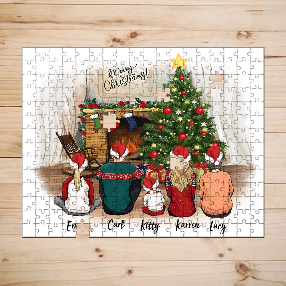 Personalized puzzle Christmas gifts for the whole family - UP TO 5 PEOPLE