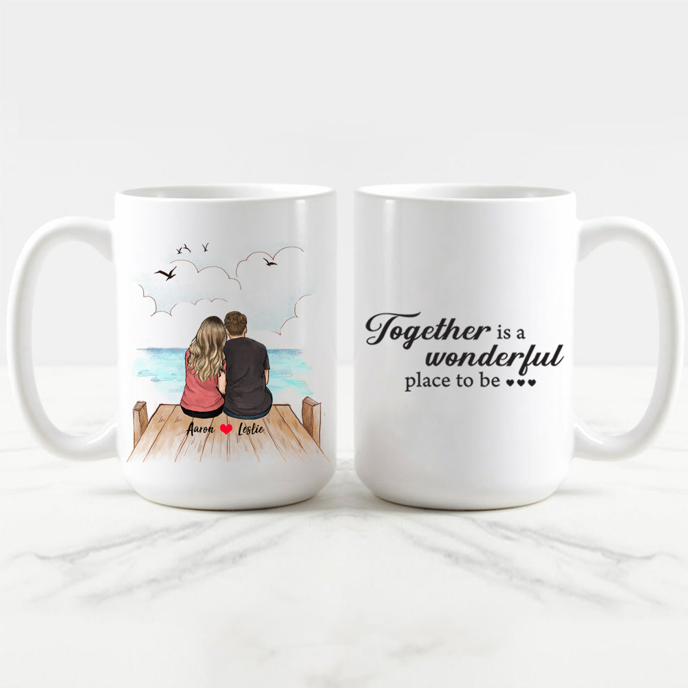 Personalized Couple Coffee Mug Gifts For Him For Her - Love quotes