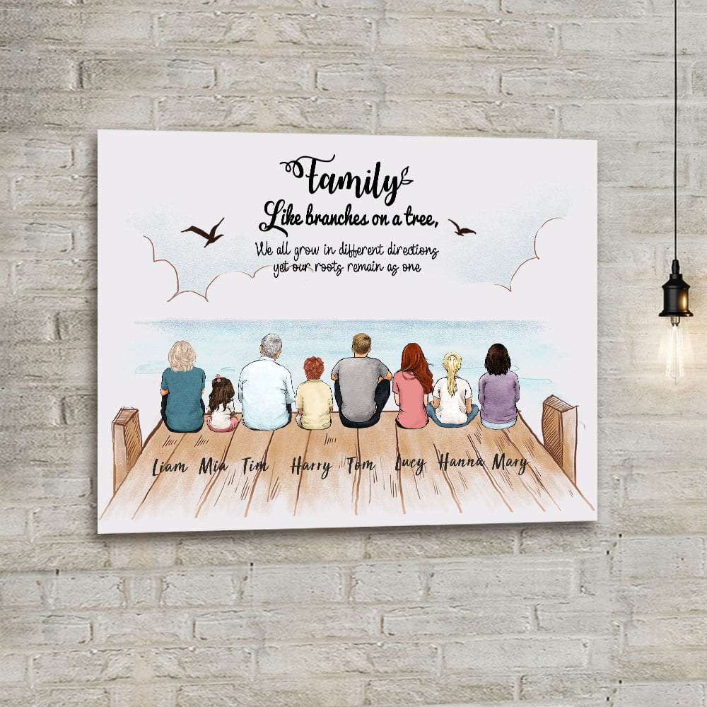 Custom Family Canvas with Custom Message 02