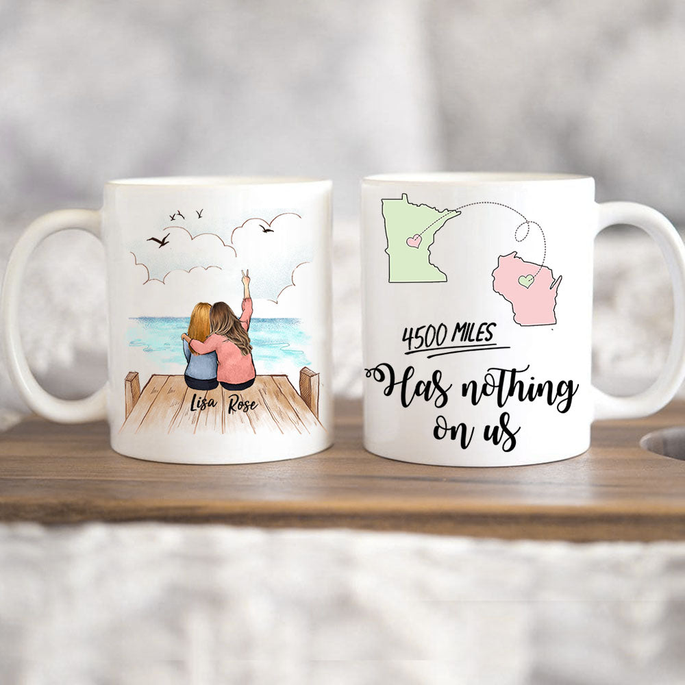 11oz mug gift for best friends long distance relationship