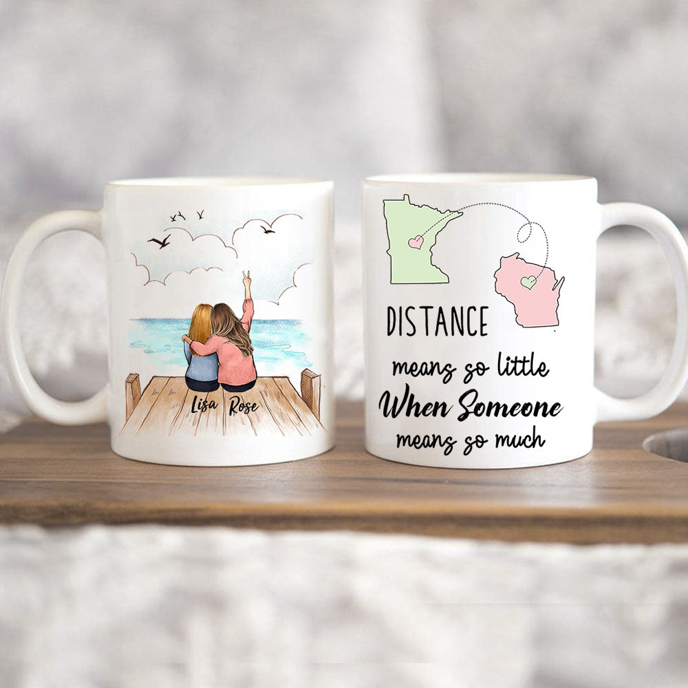 11oz mug gift for best friends long distance relationship