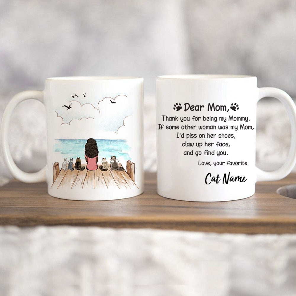 Personalized Dog & Cat Owner Mug - Wooden Dock