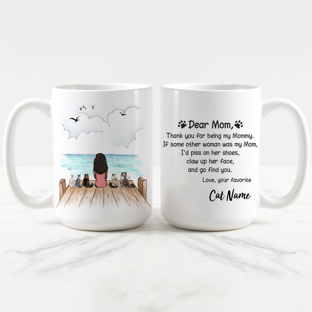 Personalized Dog & Cat Owner Mug - Wooden Dock