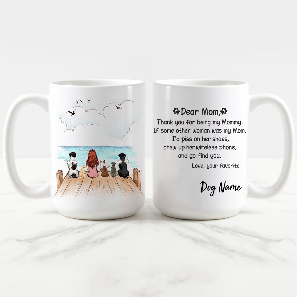 Personalized Dog & Cat Owner Mug - Wooden Dock
