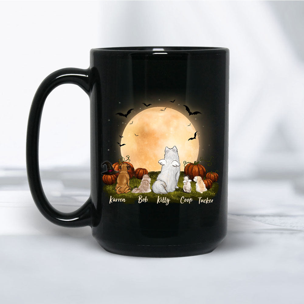 halloween 15oz mug gift for dog and cat lovers