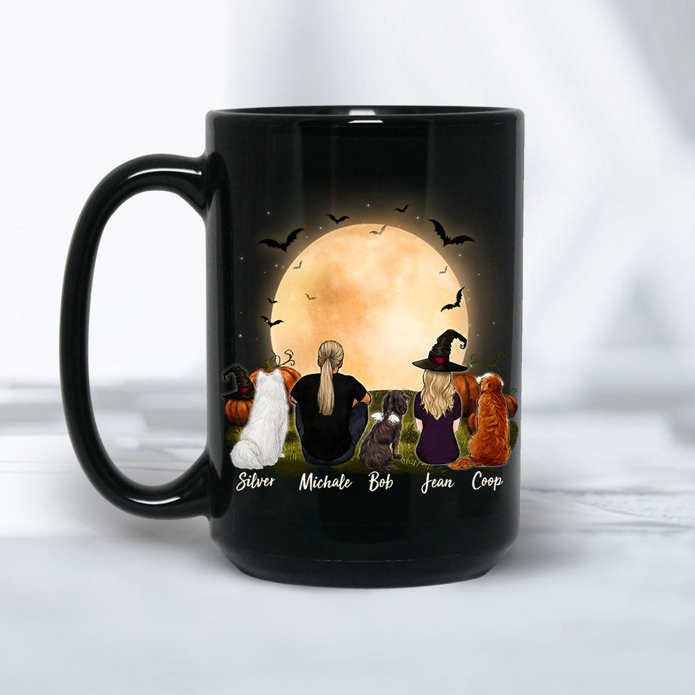 Personalized Dog & Couple  Halloween Mug 