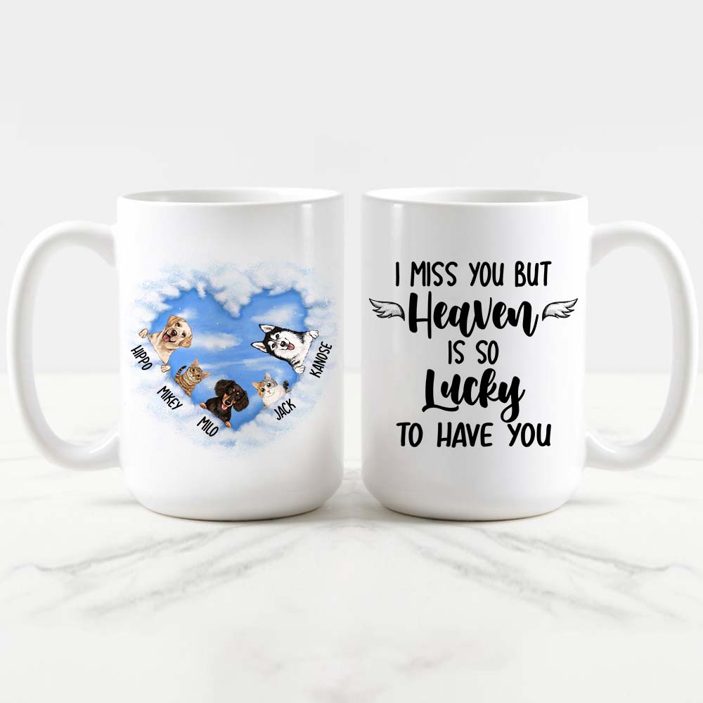 Personalized Dog, Cat Memorial Coffee Mug Gifts - What The Entrance To Heaven Must Look Like