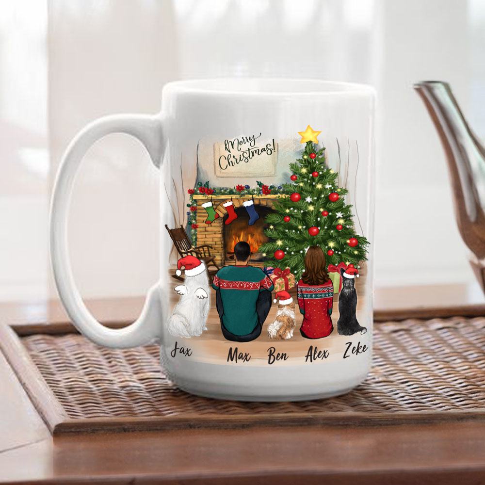 dog and dog owner christmas 15oz mug gift for dog lovers