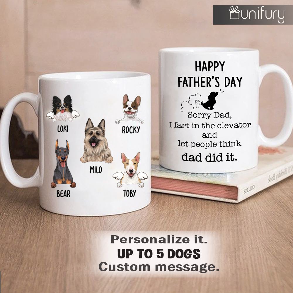 Personalized Dog Face Mug With Custom Funny Saying