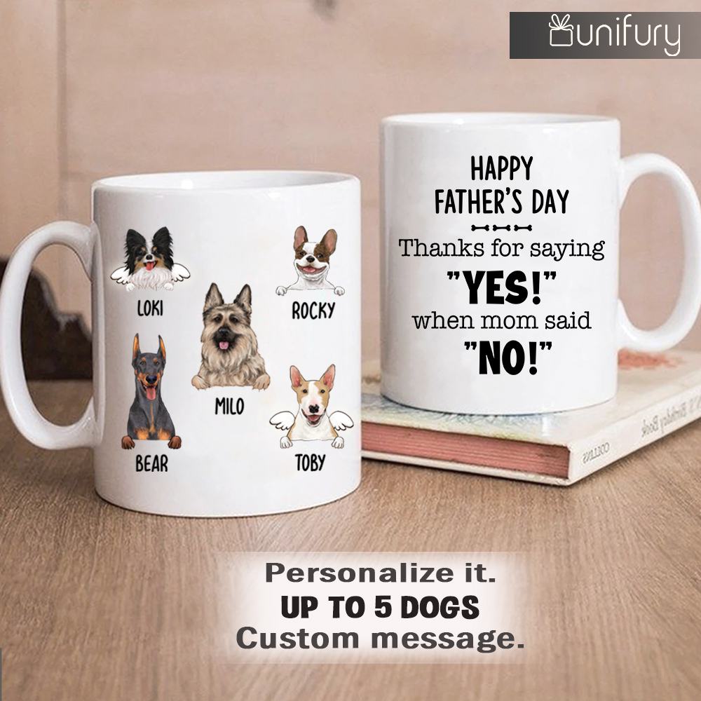 Personalized Dog Face Mug With Custom Funny Saying