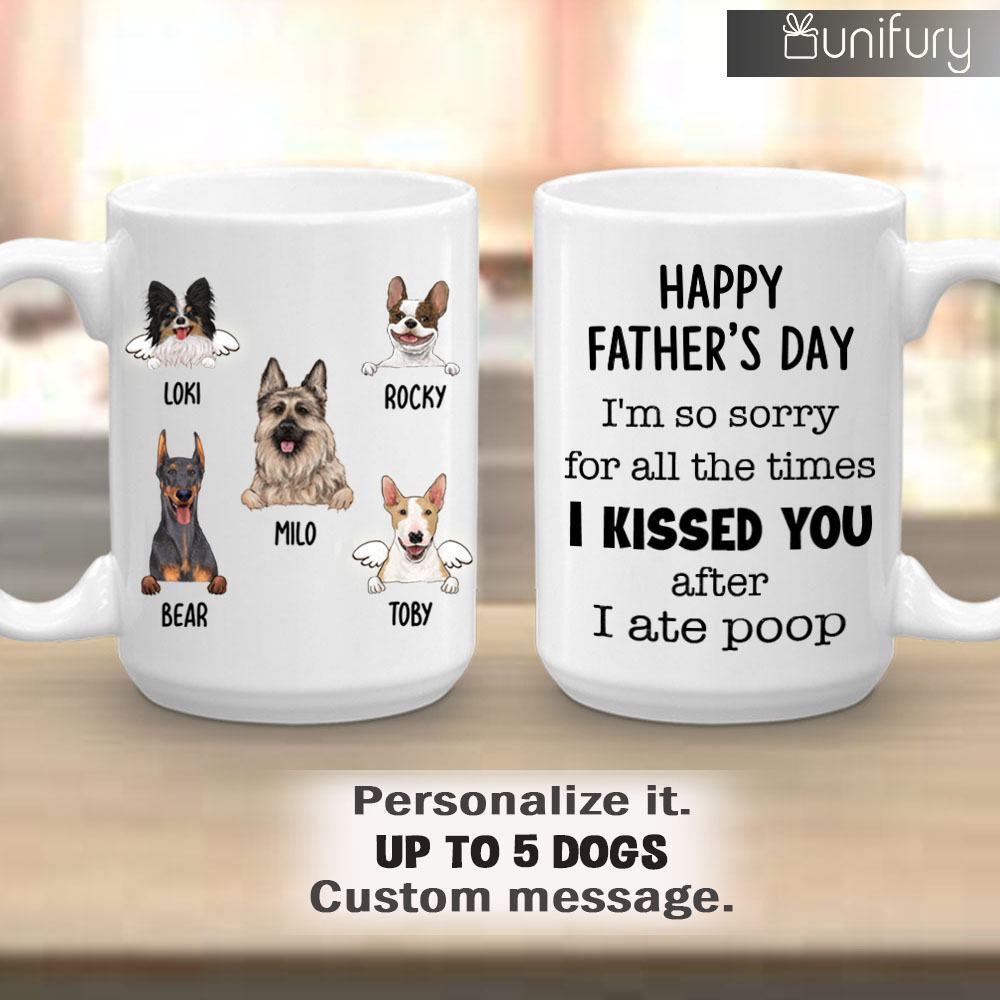 Personalized Dog Face Mug With Custom Funny Saying