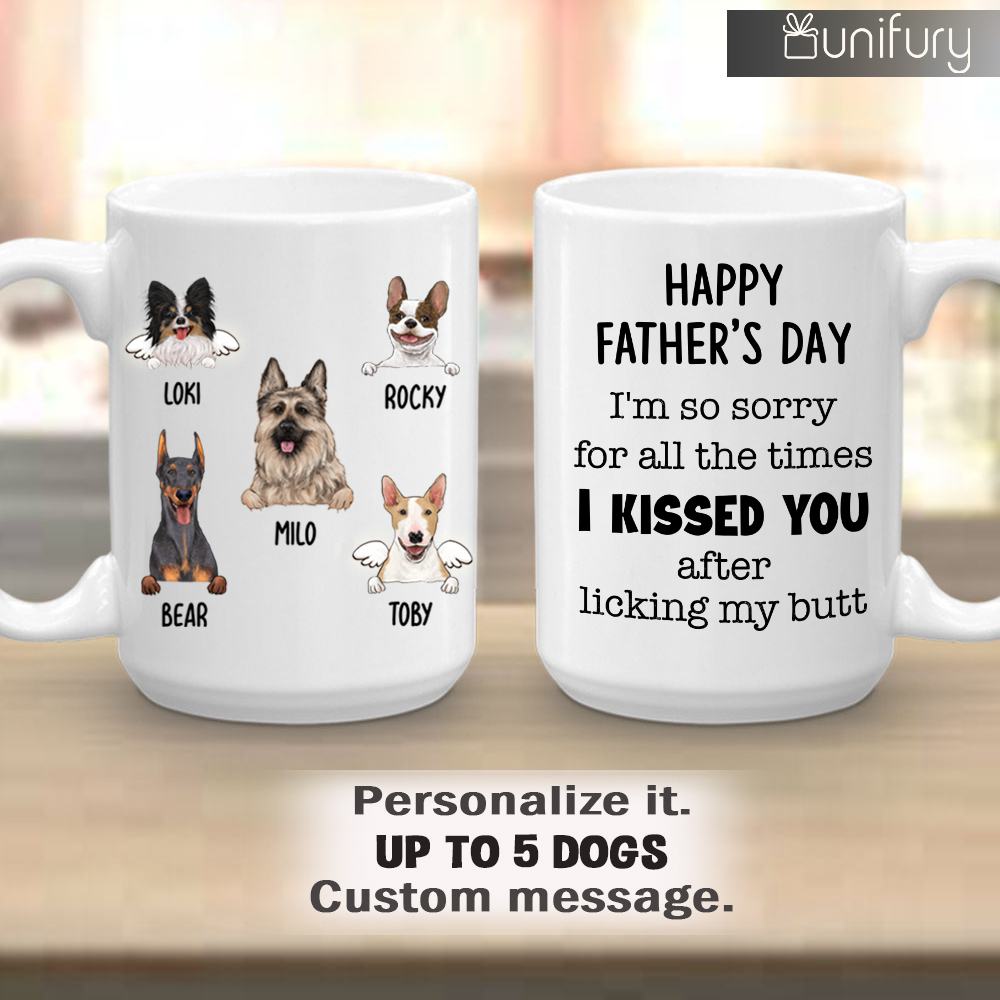 Personalized Dog Face Mug With Custom Funny Saying