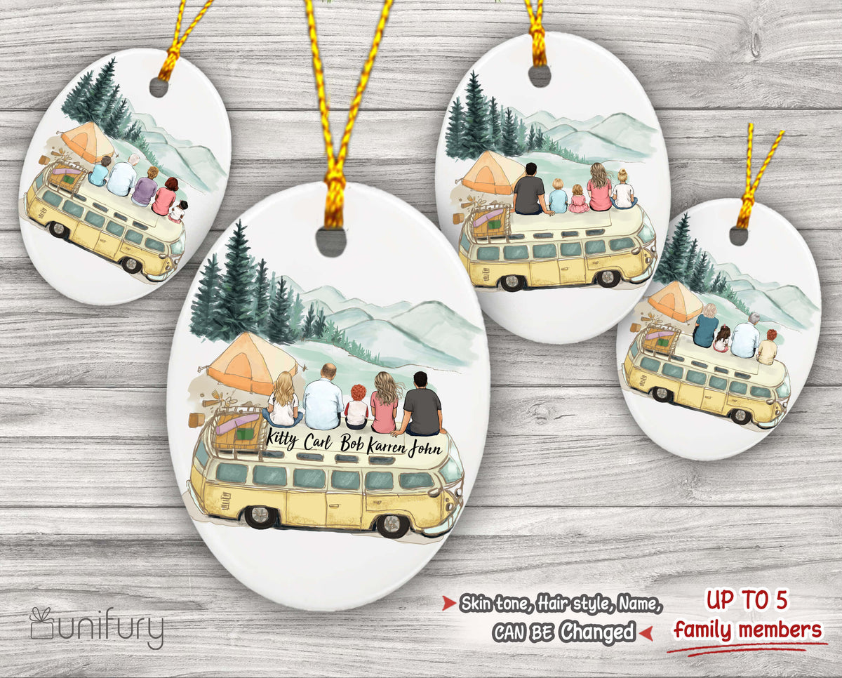 Personalized Christmas Ornaments For The Whole Family - Oval shape