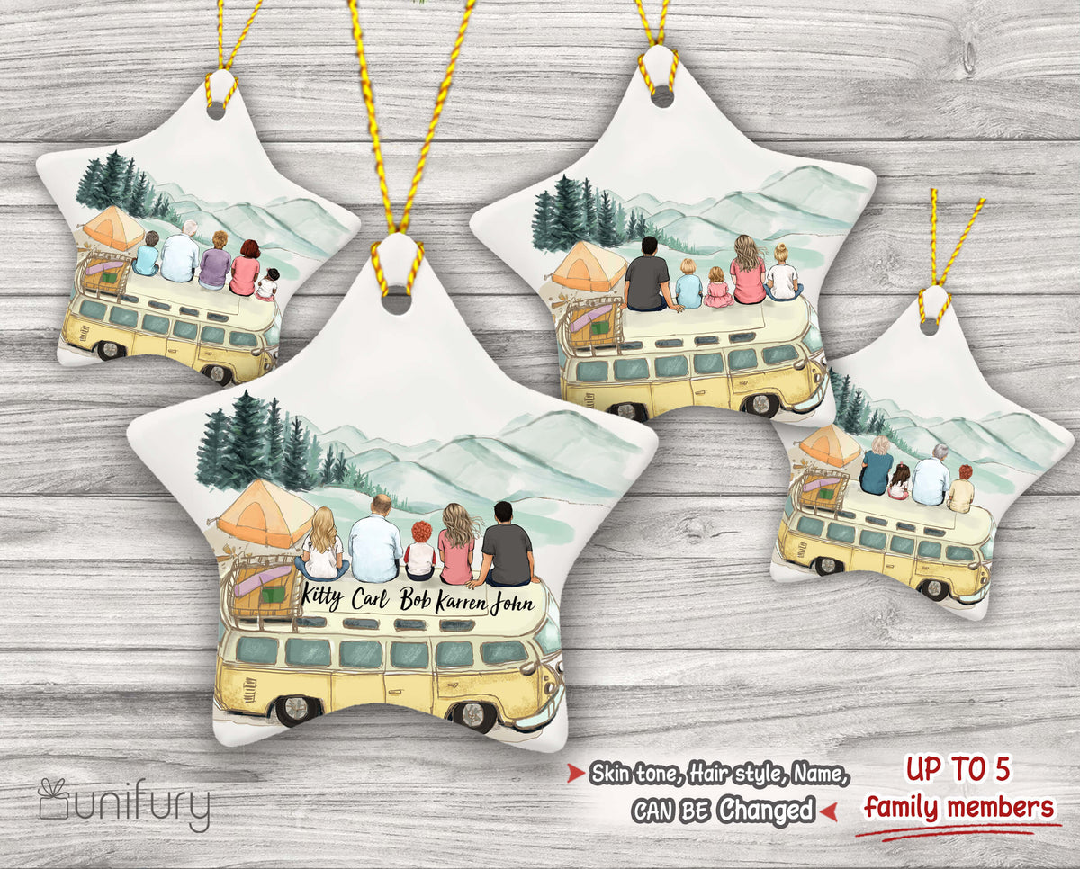 Personalized Christmas Ornaments For The Whole Family - Star shape
