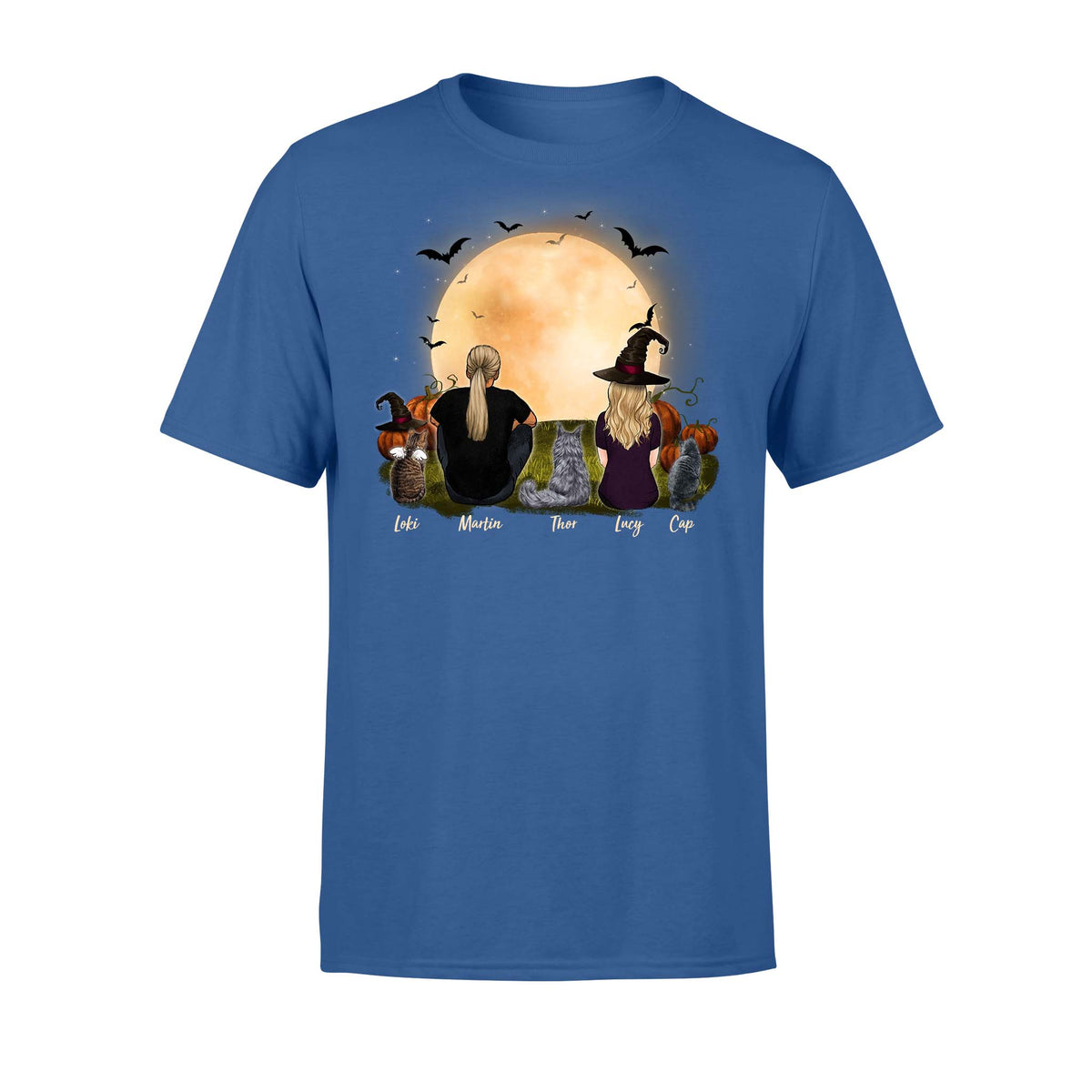 cat and cat owner royal halloween t shirt gift for cat lovers