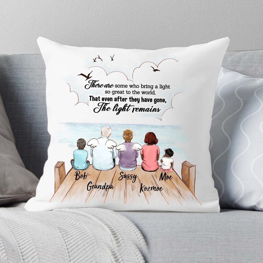 custom memorial pillow There are some who bring a light so great to the world, That even after they have gone, The light remains.